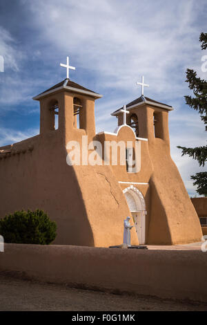 Die Kirche San Francisco de Asis Mission in Rancho de Taos, New Mexico, USA. Stockfoto