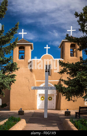 Die Kirche San Francisco de Asis Mission in Rancho de Taos, New Mexico, USA. Stockfoto
