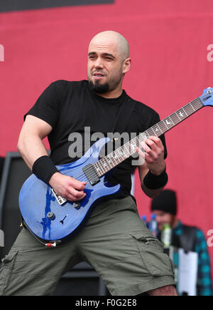 Download Festival - Tag 3 Mitwirkende: Marc Rizzo wo: Donnington, Vereinigtes Königreich bei: 14. Juni 2015 Stockfoto