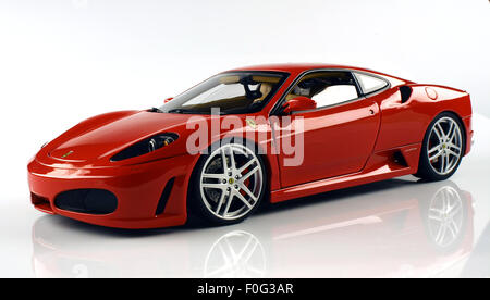 Ein Ferrari F430 Diecast Modell in einem Studio. Stockfoto