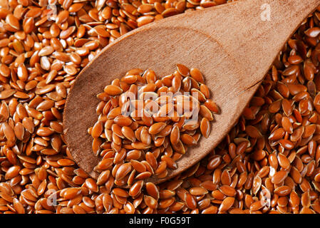 Leinsamen (auch genannt Leinsamen) - reiche Quelle von gesundes Fett, Antioxidantien und Ballaststoffe Stockfoto