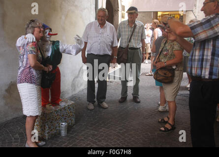 Straße Entertainer am Gardasee Stockfoto