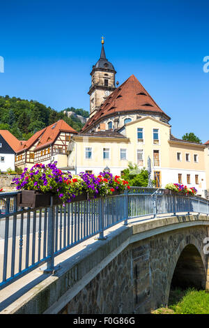 Stadt Königstein, Sachsen, Deutschland, Europa Stockfoto