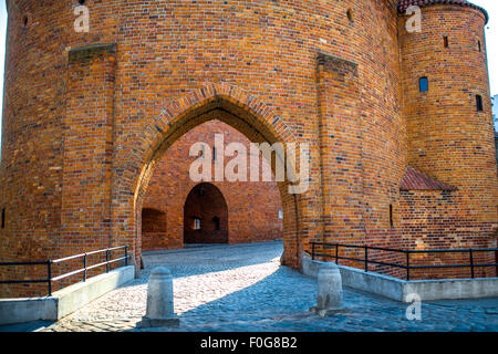 Barbican Festung in Warschau Stockfoto