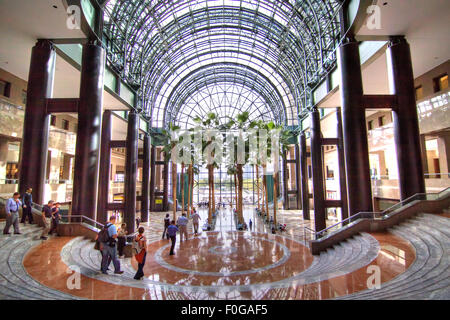 Wintergarten des World Financial Center in New York Citys Battery Park Stockfoto