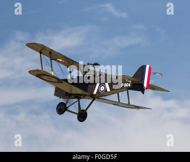 SE5A Weltkrieg Jagdflugzeug fliegen in Old Warden Flugplatz wiederhergestellt Stockfoto