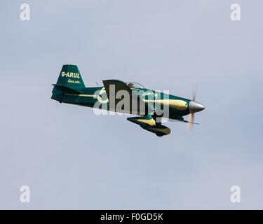 LeVier kosmischen Wind Leichtflugzeug G-ARUL fliegen am Flugplatz Old Warden Stockfoto