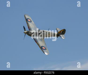 Hawker Sea Hurricane 1 b erhalten WW2 Jagdflugzeug fliegen in Old Warden Stockfoto