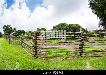Holzzaun aus Zweigen, natürliche gemacht Stockfoto, Bild: 50418058 - Alamy