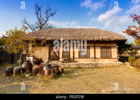 Traditionelles koreanisches Haus, Andong, Südkorea Stockfoto