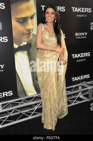 LOS ANGELES, CA - 4. August 2010: Koyna auf die Welt-premiere von "Takers" Cinerama Dome, Hollywood. Stockfoto