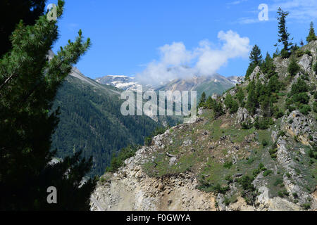 Kaschmir Himalaya Berge Aussicht auf Sonamarg von Zojila pass Indien Stockfoto