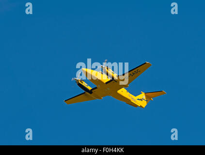 Schottische Rettungsdienst Gamma Av.iation Ratheron B200C King Air (G-SASK) SCO 10.022. Stockfoto