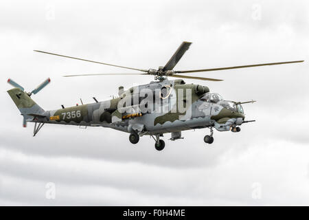 Eine Mil Mi24/35 Hind der Tschechischen Luftwaffe Stockfoto