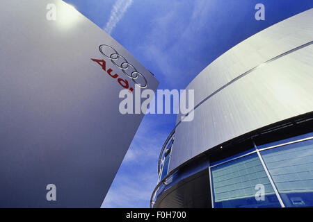 Audi museum mobile in Ingolstadt, Bayern, Deutschland. Stockfoto