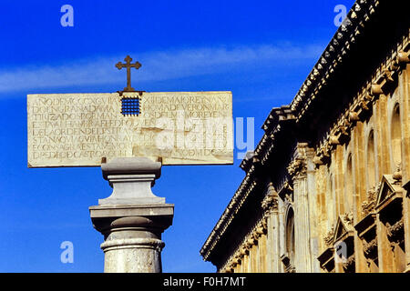 Der christliche Palast von Karl V. die Alhambra. Granada. Spanien Stockfoto