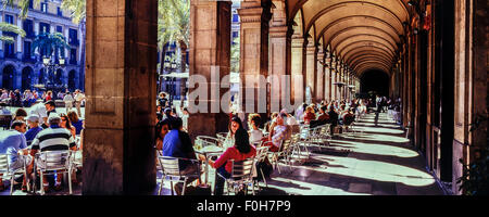 Placa Reial Square. Barcelona. Spanien Stockfoto