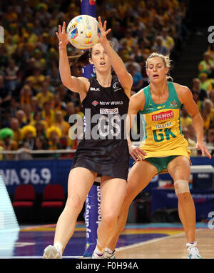 Sydney, Australien. 16. August 2015. Netball Weltmeisterschaft, silberne Farne im Vergleich, alle Handys Arena, Sydney, Australien. Sonntag, 16. August 2015. © Aktion Plus Sport/Alamy Live-Nachrichten Stockfoto