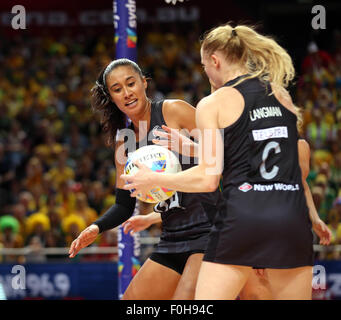 Sydney, Australien. 16. August 2015. Netball Weltmeisterschaft, silberne Farne im Vergleich, alle Handys Arena, Sydney, Australien. Sonntag, 16. August 2015. © Aktion Plus Sport/Alamy Live-Nachrichten Stockfoto