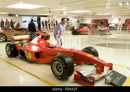 Ferrari-Museum (Museo Ferrari) in Maranello, Italien. Ferrari F1 - 2000. Stockfoto