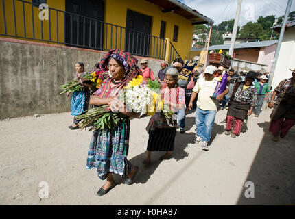 Beerdigung, San Jorge La Laguna, Solola, Guatemala. Stockfoto