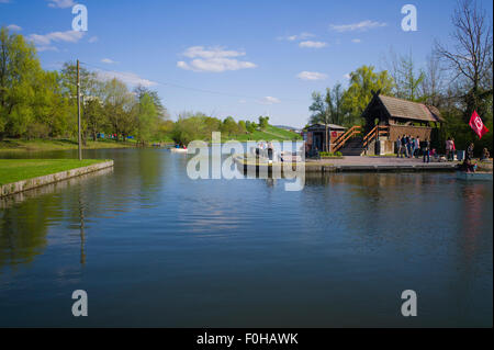 Günther-Klotz-Anlage Park Karlsruhe Baden-Württemberg Deutschland Stockfoto