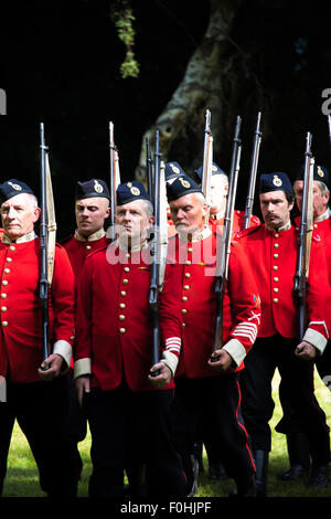 Königinnen-regiment englischen Soldaten setzen auf einem Display in Cannock Chase Visitor Centre UK Stockfoto