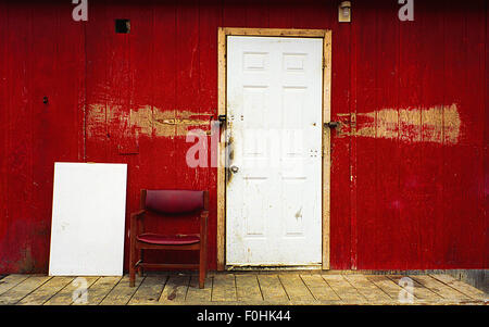 Fenster und Türen auf Baffin Island Stockfoto