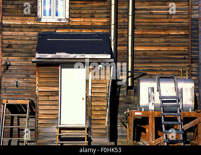 Fenster und Türen auf Baffin Island Stockfoto