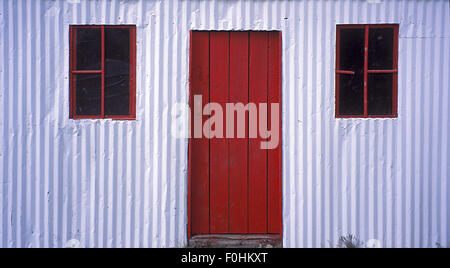 Fenster und Türen auf Baffin Island Stockfoto