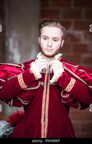 "Zurlo della Bandiera" eine traditionelle Fahnenschwingen-Wettbewerb Stockfoto