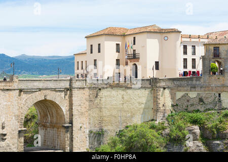 Puente Nuevo Brücke über El Tajo in Ronda in Andalusien, Spanien Stockfoto