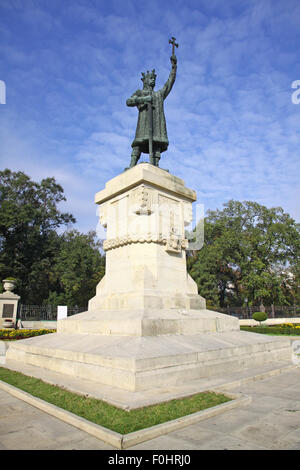 Denkmal von Stefan Cel Mare Si Sfant (Stefan der große und Heilige) im Zentrum von Chisinau, Moldawien Stockfoto