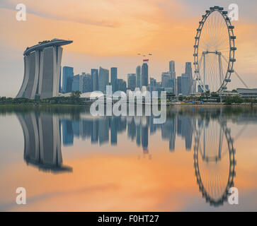 Singapurs 50. Geburtstag in Marina Bay in Singapur Stockfoto