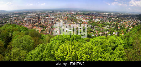 Panorama der Stadt Freiburg Im Breisgau, Baden-Württemberg Zustand, Deutschland Stockfoto