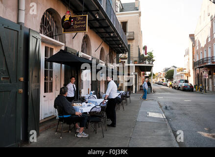 Das italienische Barrel Restaurant an der Kaserne Street im French Quarter, New Orleans, Louisiana Stockfoto