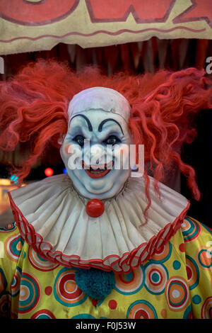 Beängstigend Clown Gesicht Figur am Veranstaltungsort ein Horror. Ripleys glauben es oder nicht Pattaya Thailand. Stockfoto