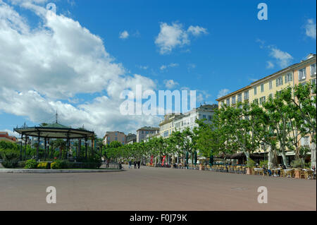 Saint-Nicolas Platz, Bastia, Haute-Corse, North Coast, Korsika, Frankreich Stockfoto