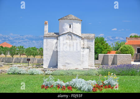 Alte byzantinische Kirche in Nin, Kroatien Stockfoto