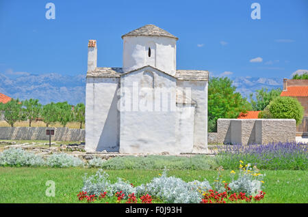 Alte byzantinische Kirche in Nin, Kroatien Stockfoto