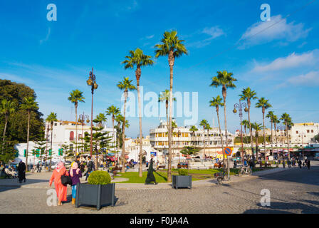 Grand Socco, Ville Nouvelle, Neustadt, Tanger, Marokko, Nordafrika Stockfoto