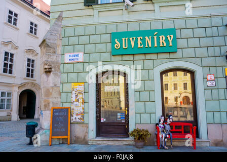 Souvenir-Shop, Hlavnie Namestie, quadratisch, alte Hauptort, Bratislava, Slowakei, Europa Stockfoto