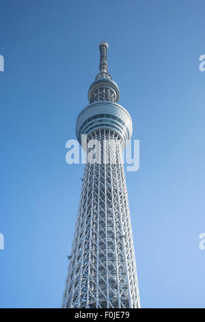 Tokyo Skytree in Tokio 2013. Die Skytree ist weltweit der zweite höchsten Bauwerks. Stockfoto