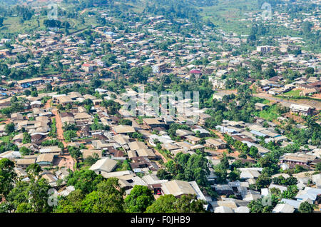 Luftbild von der Stadt von Bamenda, nordwestlich, Kamerun Stockfoto