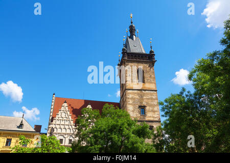 Das neue Rathaus Gebäude auf Charles Square Prag in der Tschechischen Republik. Stockfoto