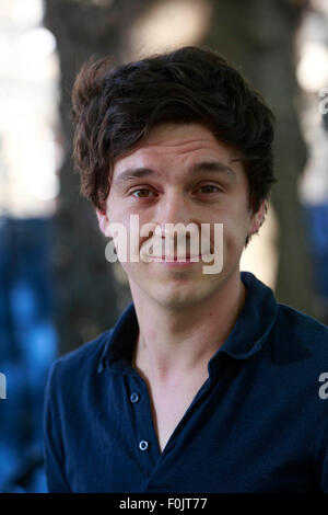 Edinburgh. VEREINIGTES KÖNIGREICH. 17. August 2015. Edinburgh International Book Festival. Thomas Morris im Bild beim Edinburgh International Book Festival. Bildnachweis: Pako Mera/Alamy Live-Nachrichten Stockfoto