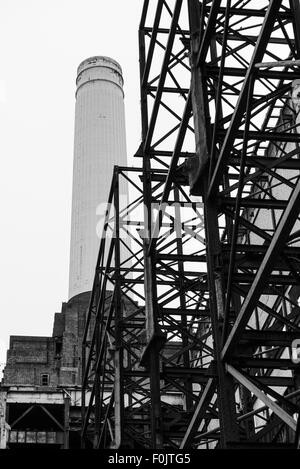 Innenansicht der Battersea Power Station, London, England, Vereinigtes Königreich Stockfoto