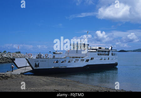 Dzaoudzi Fähre auf Petite Terre von Mamoudzou, Grande-Terre, Mayotte Island, Komoren-Archipel, Indischer Ozean Stockfoto