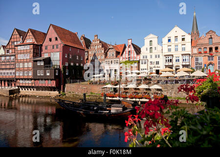 Stint Markt- und Lüneburg alten Hafen, Hansestadt Stadt Lüneburg, Niedersachsen, Deutschland Stockfoto