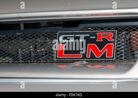 Nissan Nismo GT-R LM (Straßenwagen) Emblem 2015 Nissan Global Headquarters Gallery Stockfoto